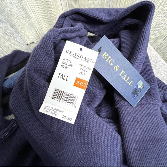 U.S.Polo Men’s Pullover Big & Tall - Picture 6 of 6